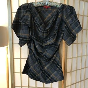 Vivienne Westwood red label tartan top